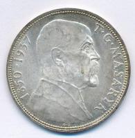 Csehszlovákia 1937. 20K Ag "Masaryk köztársasági elnök halála" T:1-,2 Czechoslovakia 1937. 20 Korun Ag "Death of President Masaryk" C:AU,XF Krause KM#18