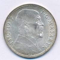 Csehszlovákia 1937. 20K Ag "Masaryk köztársasági elnök halála" T:1-,2 Czechoslovakia 1937. 20 Korun Ag "Death of President Masaryk" C:AU,XF Krause KM#18