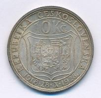 Csehszlovákia 1928. 10K Ag "Masaryk" T:1-,2 patina
Czechoslovakia 1928. 10 Korun Ag "...