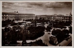 Bari, Piazza e Giardini Umberto I / square, park. Ed. Cav. G. Lobuono N. 3063. Vera Fotografia