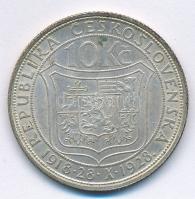 Csehszlovákia 1928. 10K Ag "Masaryk" T:1-,2
Czechoslovakia 1928. 10 Korun Ag "Masary...
