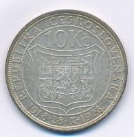 Csehszlovákia 1928. 10K Ag "Masaryk" T:1-,2
Czechoslovakia 1928. 10 Korun Ag "Masary...