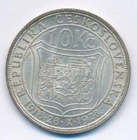 Csehszlovákia 1928. 10K Ag "Masaryk" T:1-
Czechoslovakia 1928. 10 Korun Ag "Masaryk&...