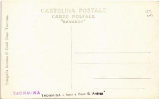 Taormina, Isola e Capo S. Andrea. Fotografia Artistica F. Galifi Crupi