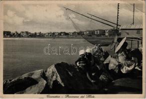 1936 Cesenatico, Panorama dal Molo / molo. Fotogravure Cesare Capello (EB)
