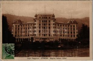 1925 Stresa, Lago Maggiore, Regina Palace Hotel / lake, hotel. Fot. Menotti Thanhoffer. TCV card
