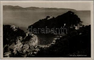 1936 Portofino, general view, port, boats. Fotoedizioni Brunner & C.
