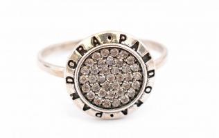 Ezüst(Ag) gyűrű, Pandora jelzéssel, méret: 58, bruttó: 2,43 g