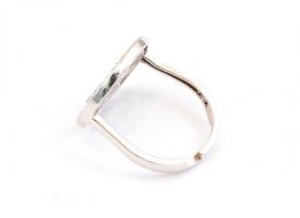 Ezüst(Ag) dupla körös gyűrű, Pandora jelzéssel, állítható mérettel, bruttó: 3,31 g