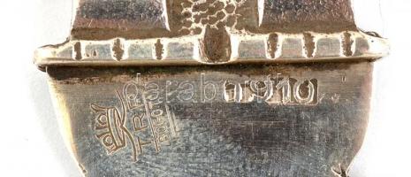 Ezüst(Ag) inka mintájú kés, jelzett, h: 19,5 cm, nettó: 72,3 g