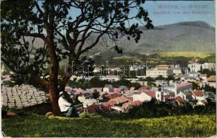1916 Mostar, Ausblick von der Mazoljice / general view. Pacher & Kisic No. 917. + Kommando des K.u.K. Festungsspitals In Mostar (EK)