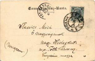 1904 Holany, Hohlen, Hospitz b. Drum; Kirche / church. Jos. Henstchel (fl)