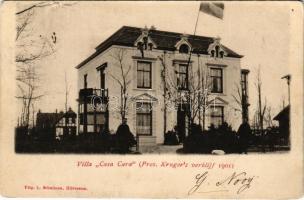 1901 Hilversum, Villa Casa Cara (Pres. Krugers verblijf 1901) / villa, President Krugers residence (small tear)