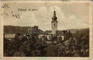 1917 Villach, St. Martin / church. Verlagsanstalt Bogensberger Nr. 6214. (EB)