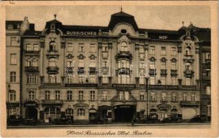 1927 Berlin, Hotel Russischer Hof / hotel, automobiles, restaurant (small tear)