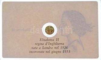 DN "II. Erzsébet" modern mini Au pénz, lezárt, eredeti műanyag tokban (0.333/10mm) T:BU 
...