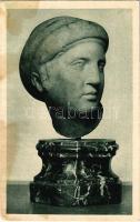 Budapest VIII. Magyar Nemzeti Múzeum régiségtára, női fej attikai síremlékről (fl)