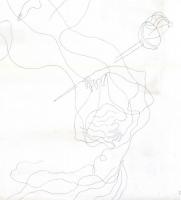 E jelzéssel: Amor-szerelmesek (erotikus grafika). Toll, papír, jobb felső sarkában olasz nyelvű idéz...