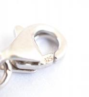 Ezüst(Ag) gyöngyös karperec, jelzett, 5,5×6 cm, nettó: 5,42 g