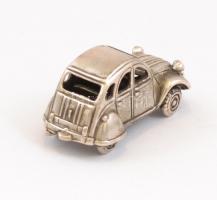 Ezüst(Ag) miniatűr autó, jelzett, 4×2×2,5 cm, nettó: 35,55 g