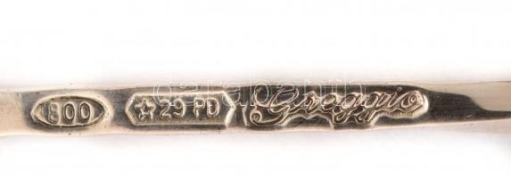 Ezüst(Ag) sajtvilla, 3 db, jelzett, h: 14 cm, nettó: 22,9 g