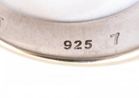 Ezüst(Ag) masszív köves gyűrű, Esprit jelzéssel, méret:53, bruttó: 8,68 g