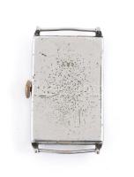 Nidor art deco svájci fém karóra, kopott számlappak, másodpercmutató nélkül, nem jár