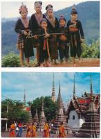 45 db MODERN külföldi képeslap: Thaiföld / 45 modern unused Thailand postcards