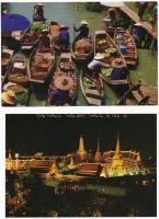 45 db MODERN külföldi képeslap: Thaiföld / 45 modern unused Thailand postcards