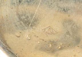 Ezüst(Ag) zsebóra, jelzett, egyik mutatója cserélt, nem jár, d: 5 cm, bruttó: 96,2 g