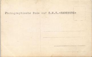 1915 Photographisches Bude auf SMS Habsburg / SMS Habsburg az Osztrák-Magyar Haditengerészet Habsbur...