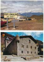 21 db MODERN külföldi képeslap: Andorra / 21 modern European town-view postcards: Andorra