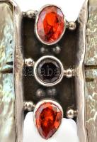 Ezüst(Ag) extravagáns, nagyméretű gyűrű, jelzett, méret: 57, bruttó: 11,8 g