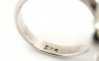 Ezüst(Ag) extravagáns, nagyméretű gyűrű, jelzett, méret: 57, bruttó: 11,8 g