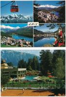 62 db MODERN külföldi képeslap: Svájc / 62 modern European town-view postcards: Switzerland