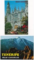 39 db MODERN külföldi képeslap: Kanári szigetek / 39 modern unused European town-view postcards: Can...