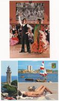 50 db MODERN külföldi képeslap: Spanyolország / 50 modern unused European town-view postcards: Spain