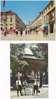 26 db MODERN külföldi képeslap: Balkán országok / 26 modern unused European town-view postcards: Balkans countries