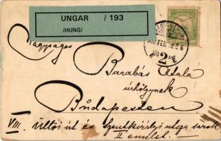 1902 Art Nouveau lady. 232. litho s: Raphael Kirchner (fl)