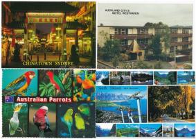 32 db MODERN külföldi képeslap: Ausztrália és Új-Zéland / 32 modern unused town-view postcards: Australia and New Zealand