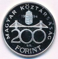 1994. 200Ft Ag "Deák Ferenc" T:1 (eredetileg PP) kis fo.
Adamo F13.1