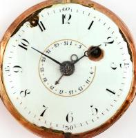 1803 Bécs, Jacob Schulz jelzett arany zsebóra. (9K) sérült zománc számlap, javításra szoruló szerkez...