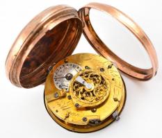 1803 Bécs, Jacob Schulz jelzett arany zsebóra. (9K) sérült zománc számlap, javításra szoruló szerkez...