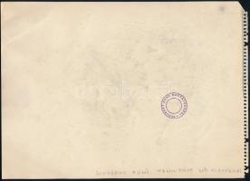 Schubert Ernő (1903-1960): Női alakok (tanulmány). Ceruza, papír, jelzett, leltári számmal, hátoldal...