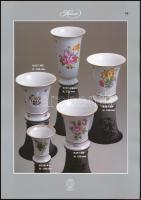 Herendi porcelán minta bemutató képes katalógus 59 db számozott, képes táblával és ismertető füzette...
