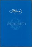 Herendi porcelán minta bemutató képes katalógus 59 db számozott, képes táblával és ismertető füzette...