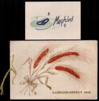 1942-1963 4 db báli meghívó, közte Anna-bál Balatonfüred, Kisgazda Bál