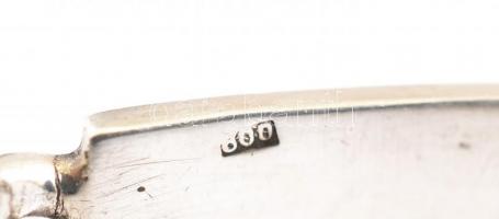 Ezüst(Ag) glídes férfi karkötő, jelzett, h: 17 cm, nettó: 23,63 g