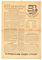 1956 Magyar Rendőr. Rendkívüli szám., 1956. okt. 30., Kiadja: Országos Rendőrkapitányság Forradalmi Tanácsa. Szerk.: András Endre., 2 sztl. lev.