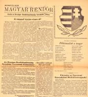1956 Magyar Rendőr. Rendkívüli szám., 1956. okt. 30., Kiadja: Országos Rendőrkapitányság Forradalmi ...